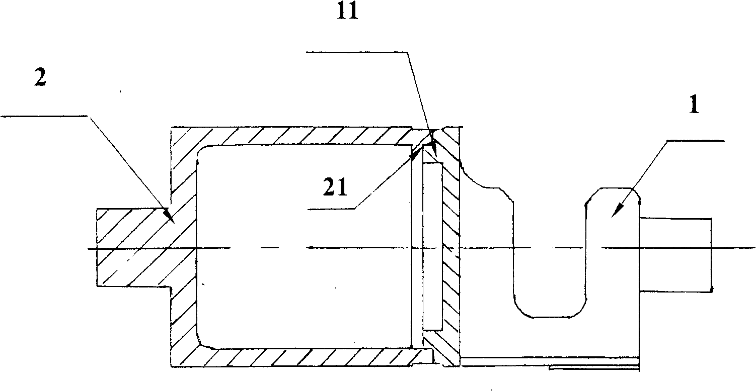 Laser welding method for sealing hollow thin case aluminum alloy piston body