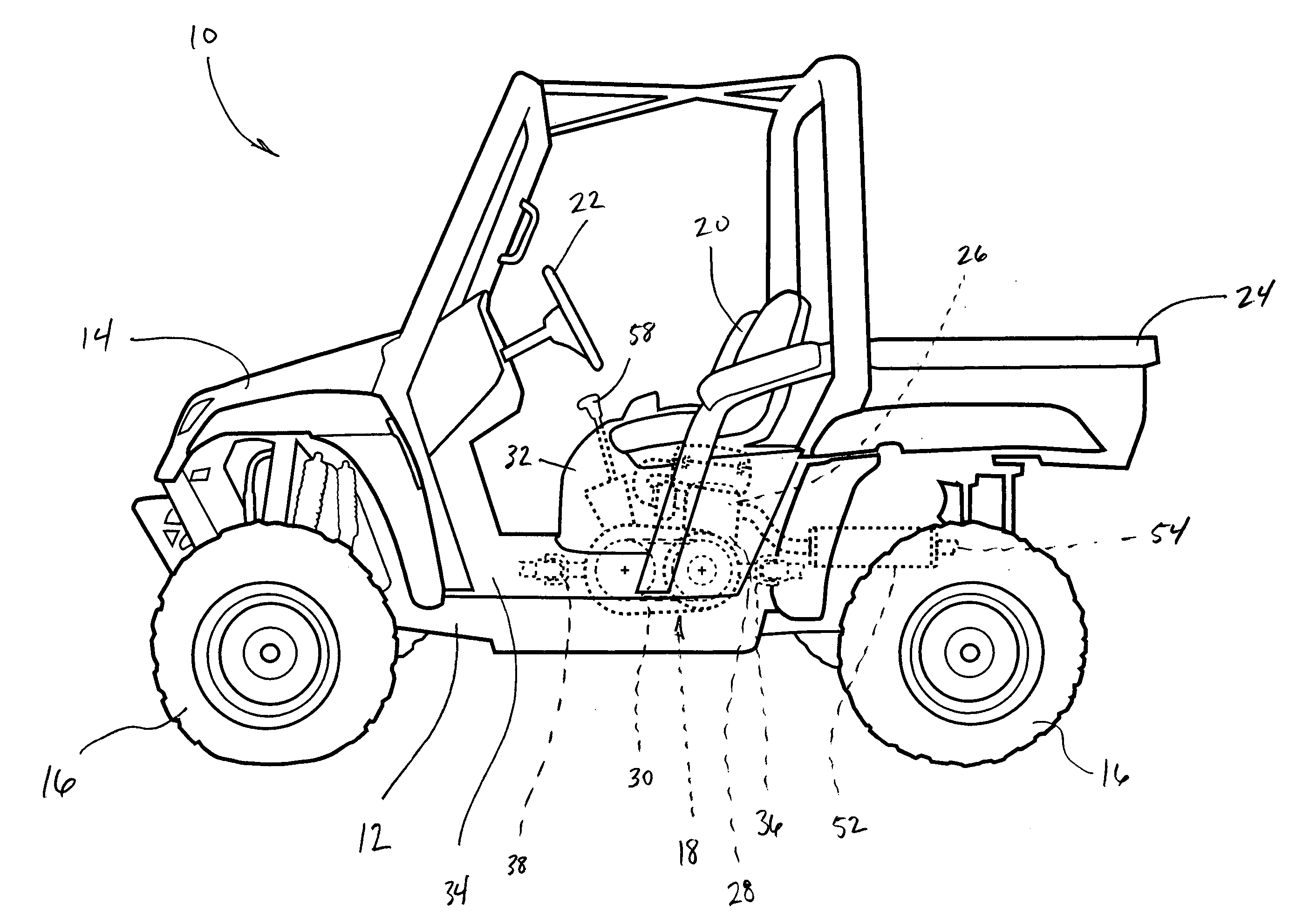 All-terrain vehicle engine configuration