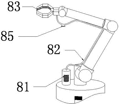 Automatic equipment part clamping mechanism