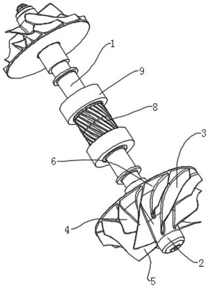 Novel wide-flow controllable vortex impeller special for centrifugal compressor