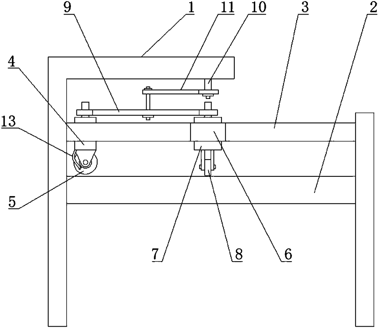 Plate material cutting device