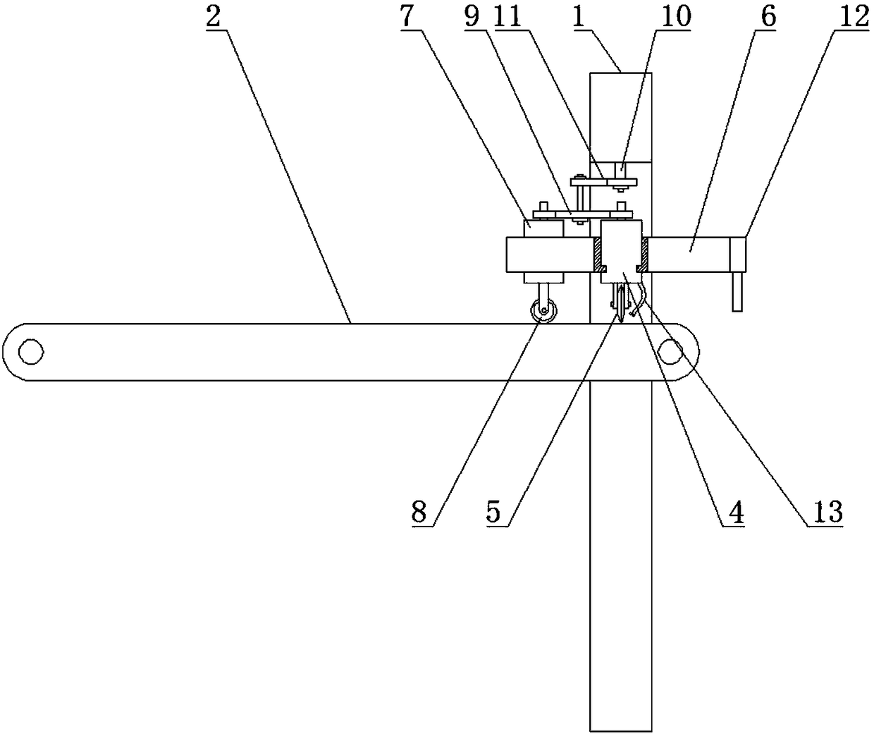 Plate material cutting device