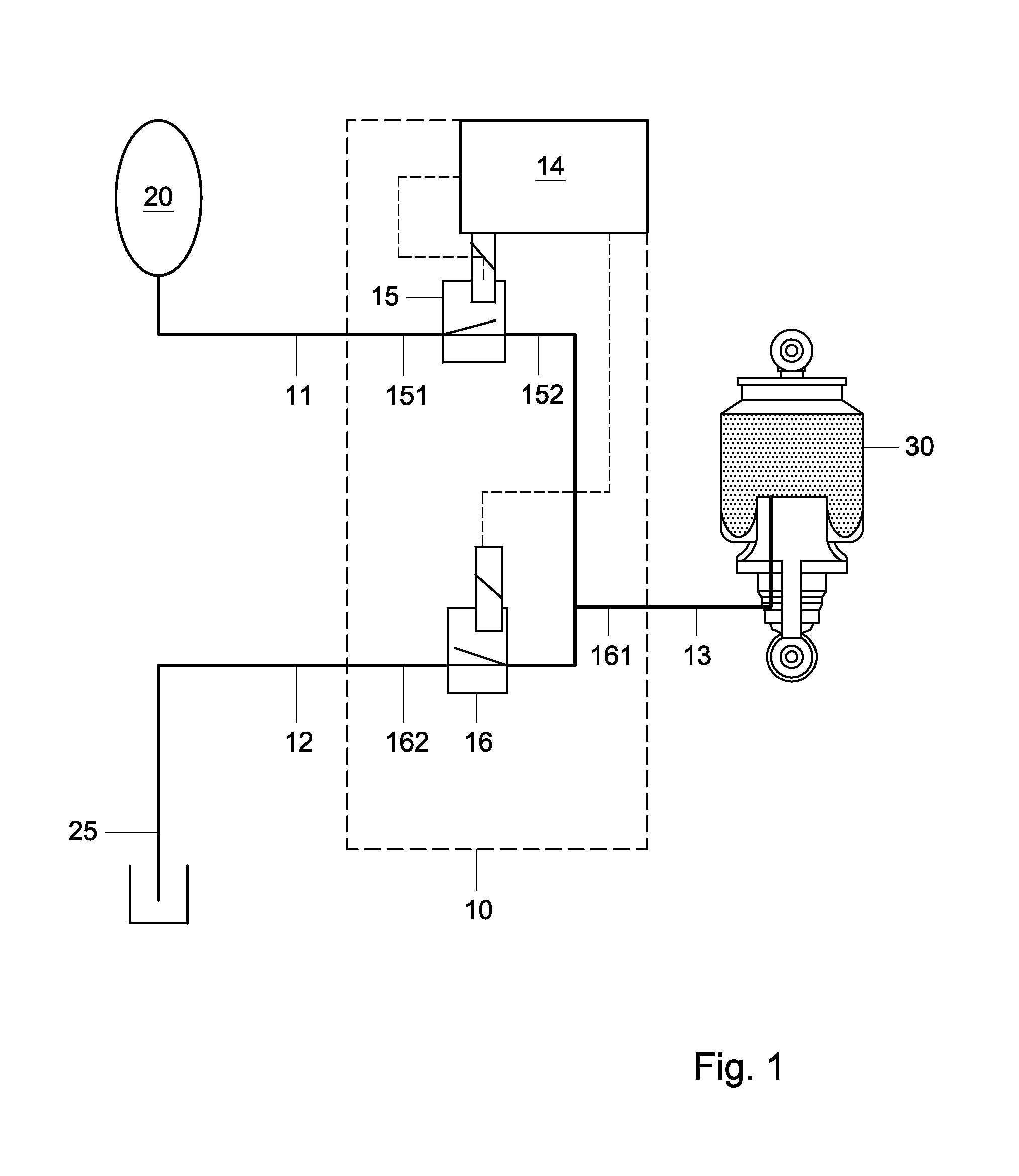 Suspension system for a driver's compartment of a vehicle