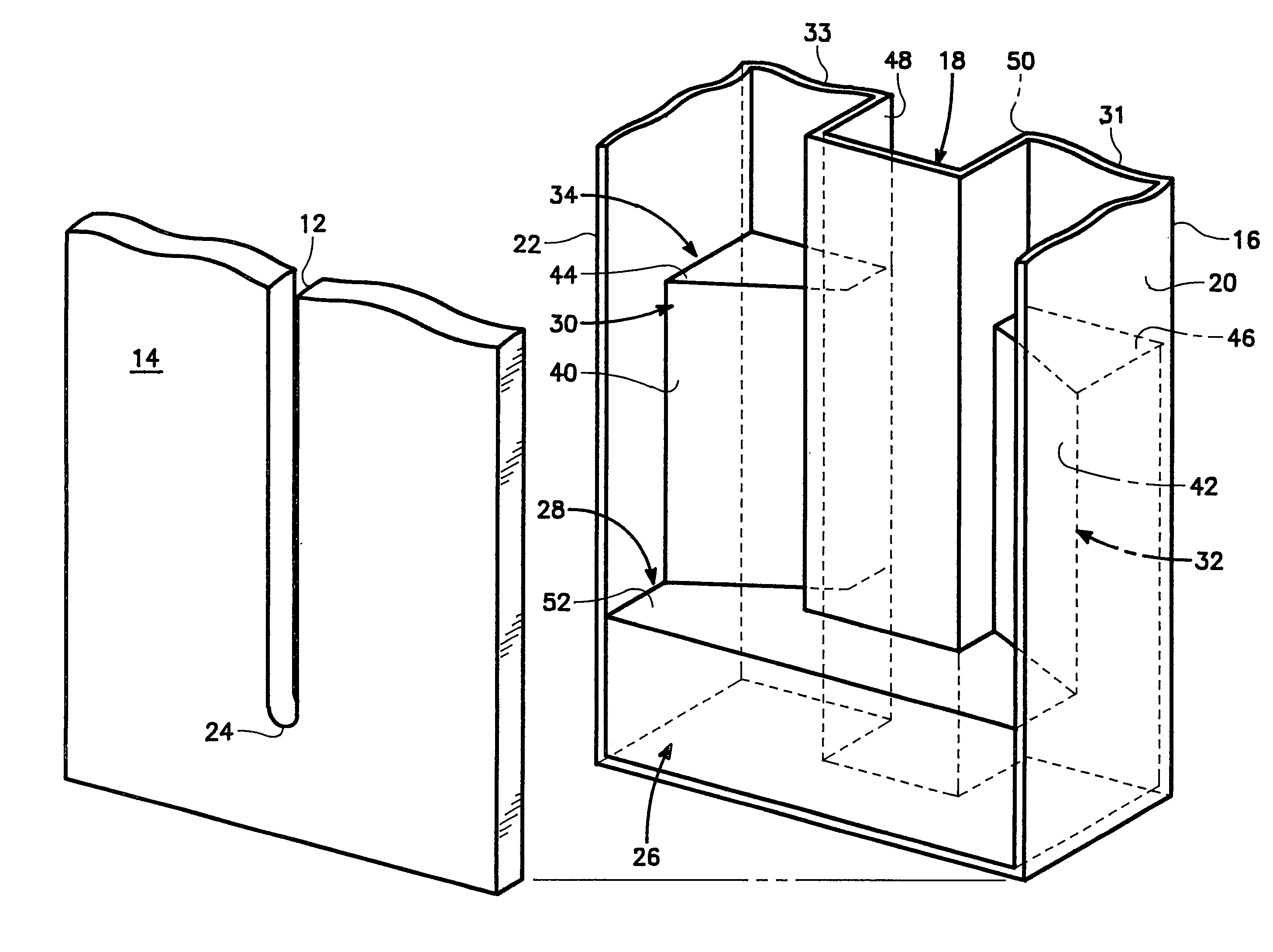 Short resonant ridge waveguide load under radiation slot