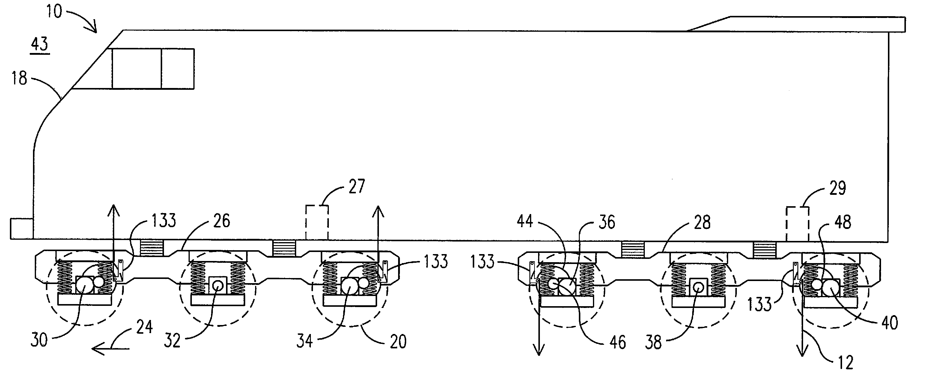 System and method for dynamically coupling two or more axles of a rail vehicle
