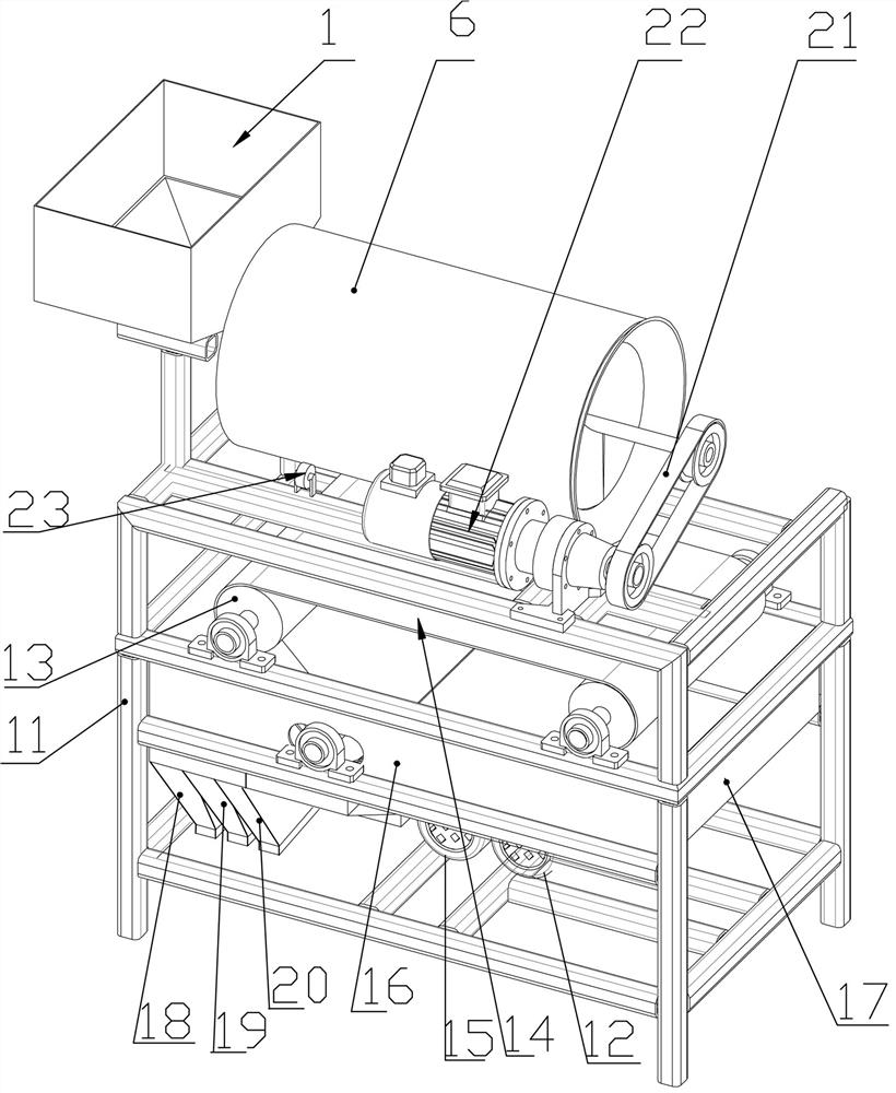 Electromagnetic grading and sorting device for seeds