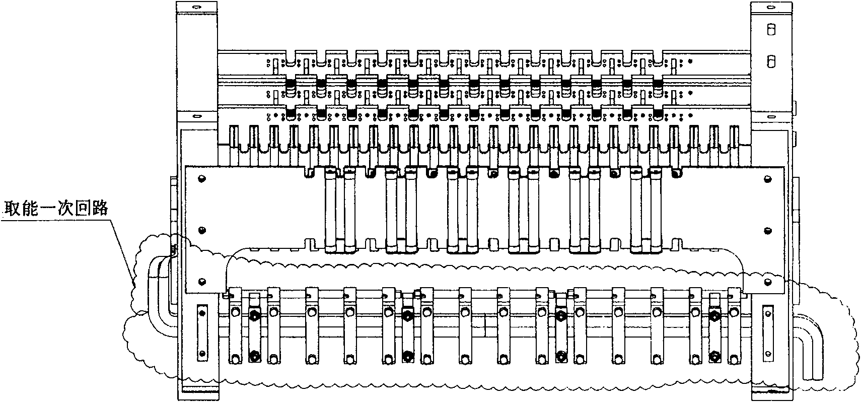 Current energy-taking once loop for thyristor valve of controllable series compensator