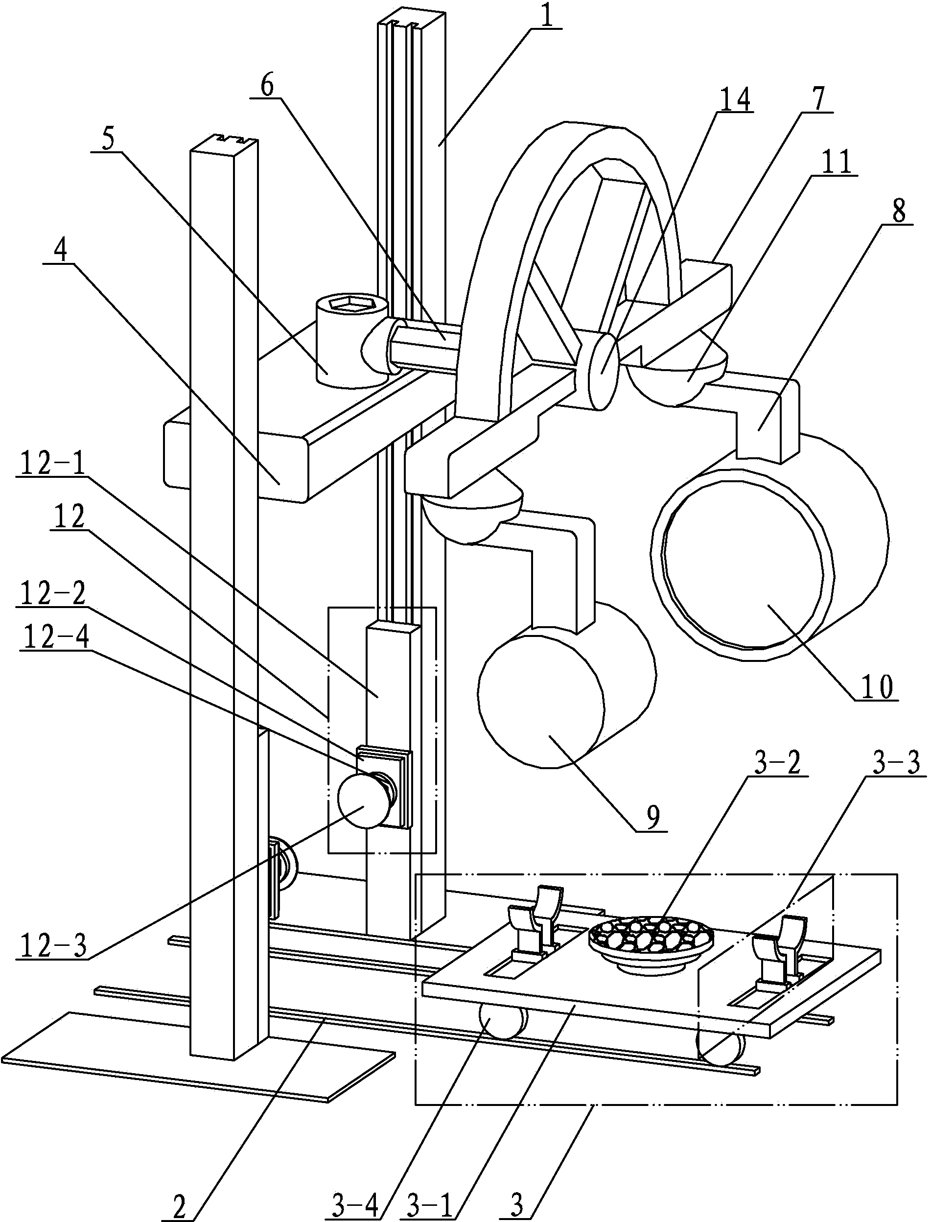 Wood nondestructive testing device capable of conducting imaging in real time at any angle