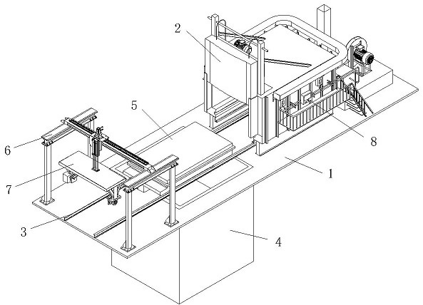 Full-automatic quenching mechanism of quenching furnace