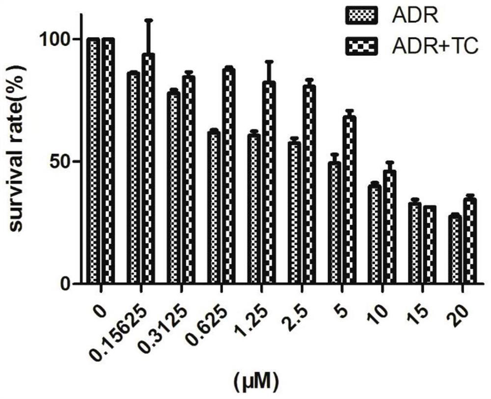 Application of Toonacillin in preparation of medicine for preventing or treating cardiotoxicity generated by antitumor chemotherapy medicine