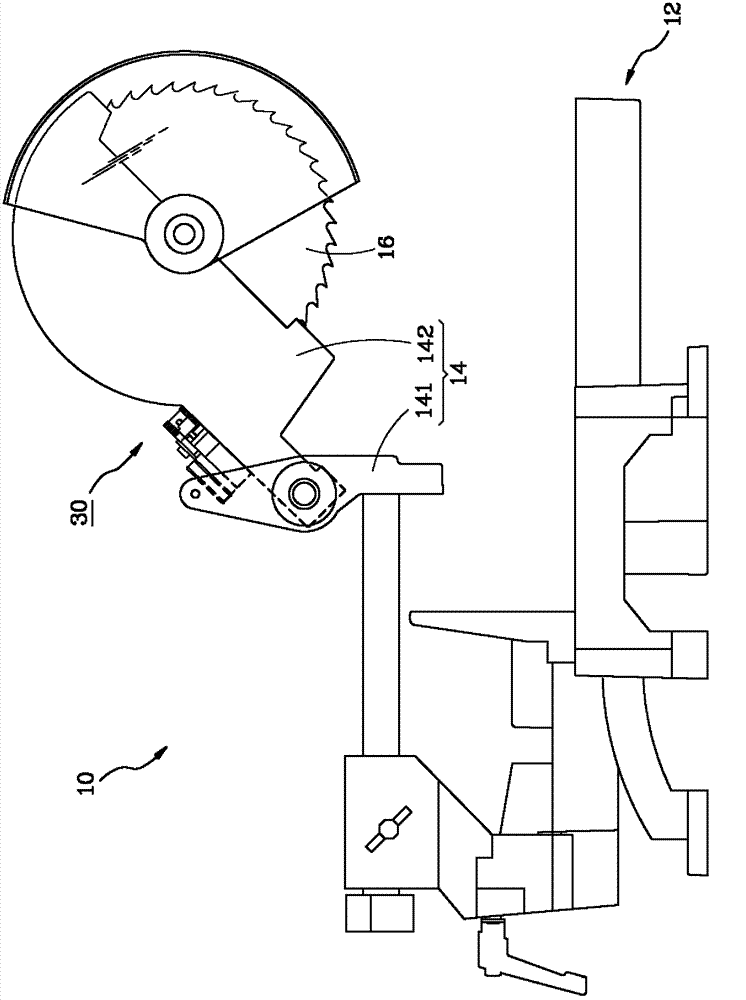 Laser marking device for circular sawing machine