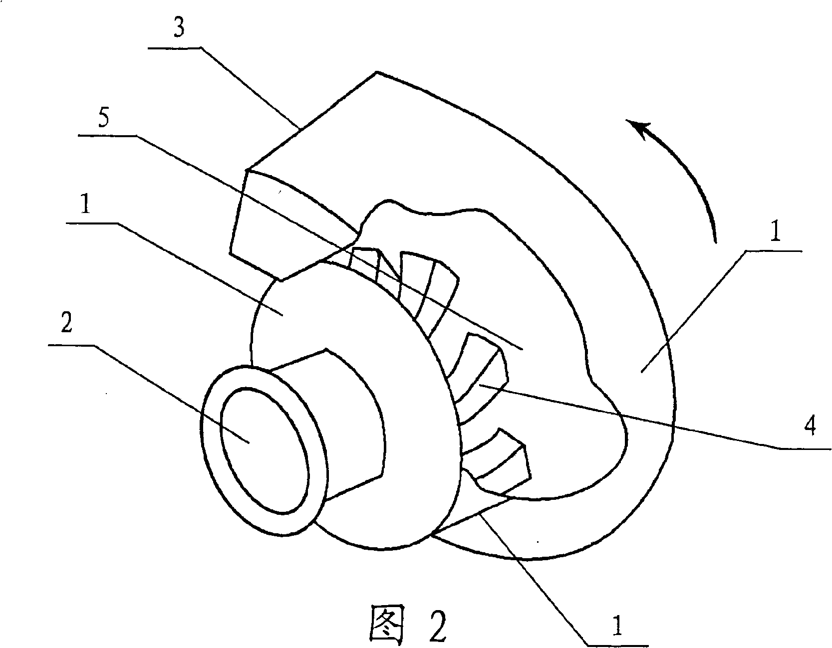 Supercharging type centrifugal blower fan