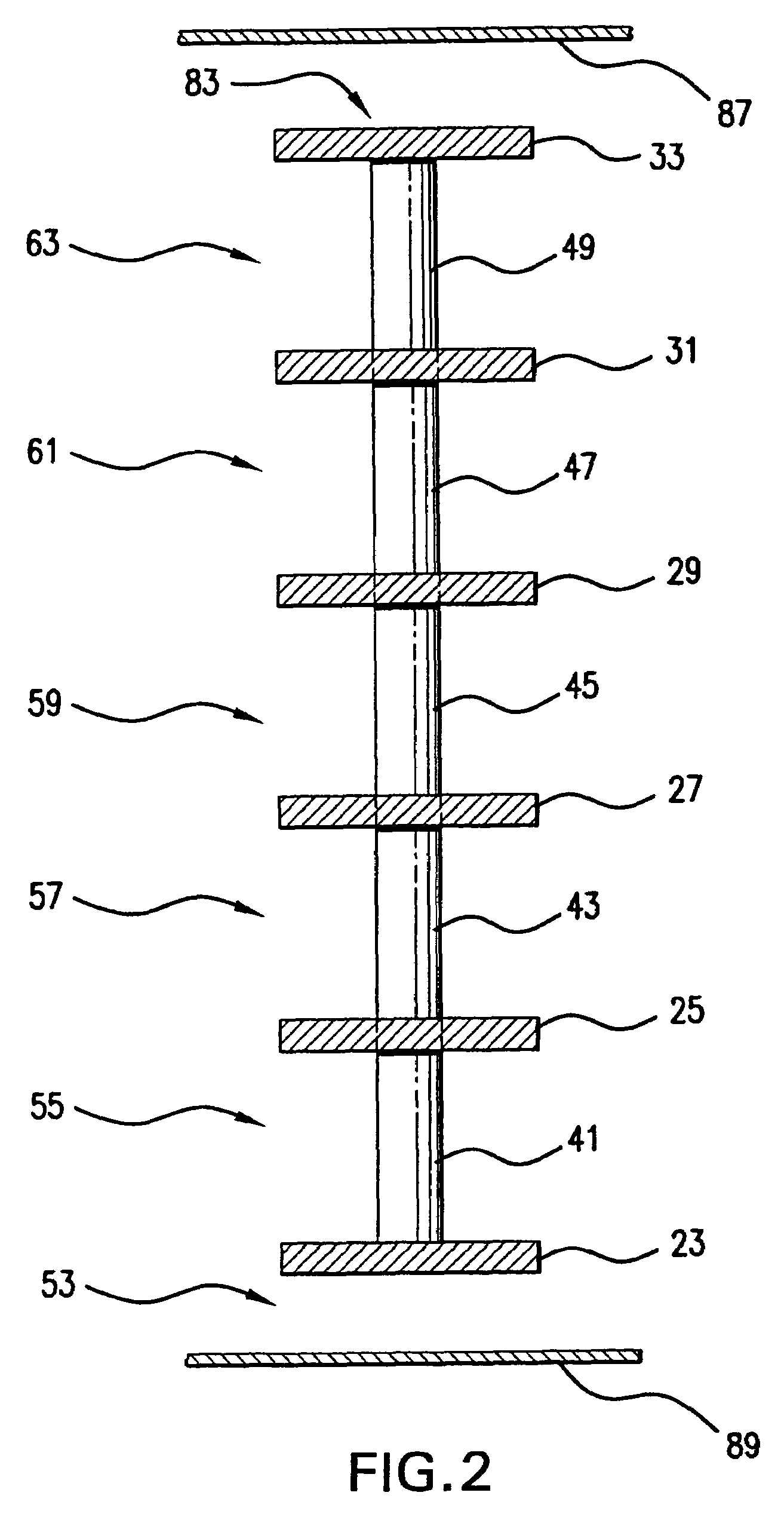 Compact inductor with stacked via magnetic cores for integrated circuits