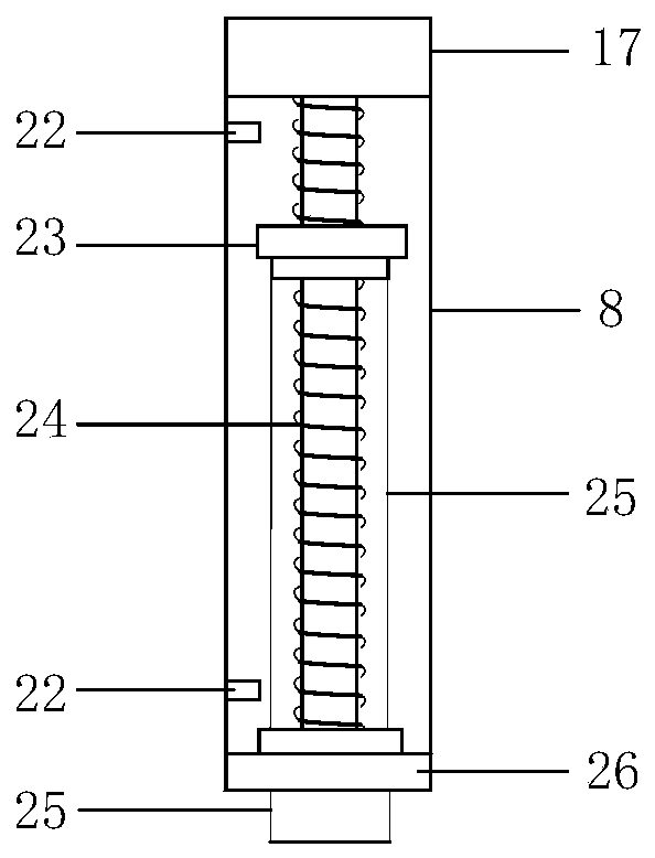 Automatic continuous detection device for soil profile moisture content and method