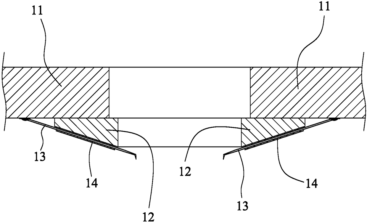 A probe head structure of a cantilever type probe card