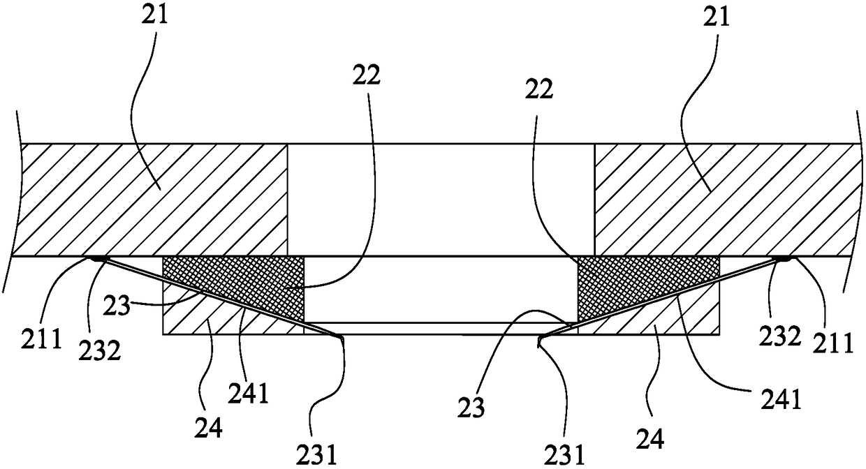 A probe head structure of a cantilever type probe card