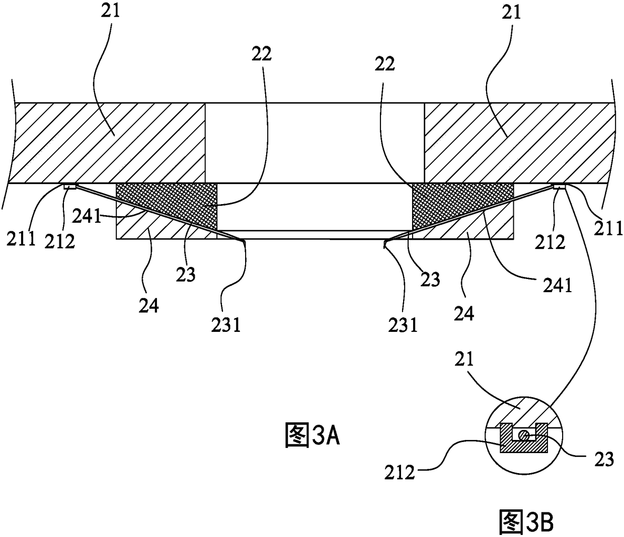 A probe head structure of a cantilever type probe card