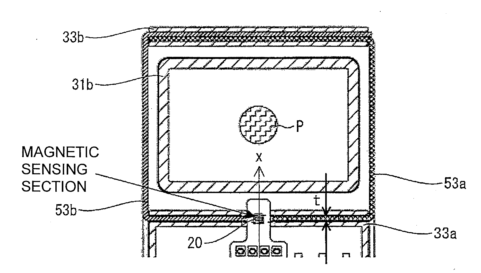 Magnetic core, current sensor provided with the magnetic core, and current measuring method