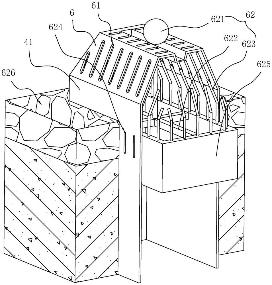 A rainwater system for an ecological transportation hub and its construction method