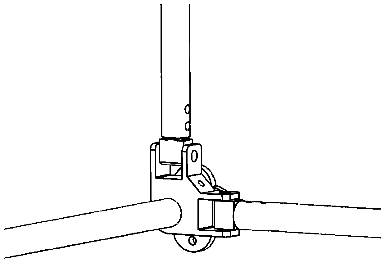 Self-locking joint for space truss structure connection