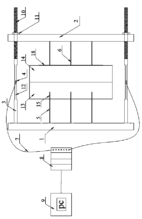 A test device and method for expansion pressure of static breaking agent