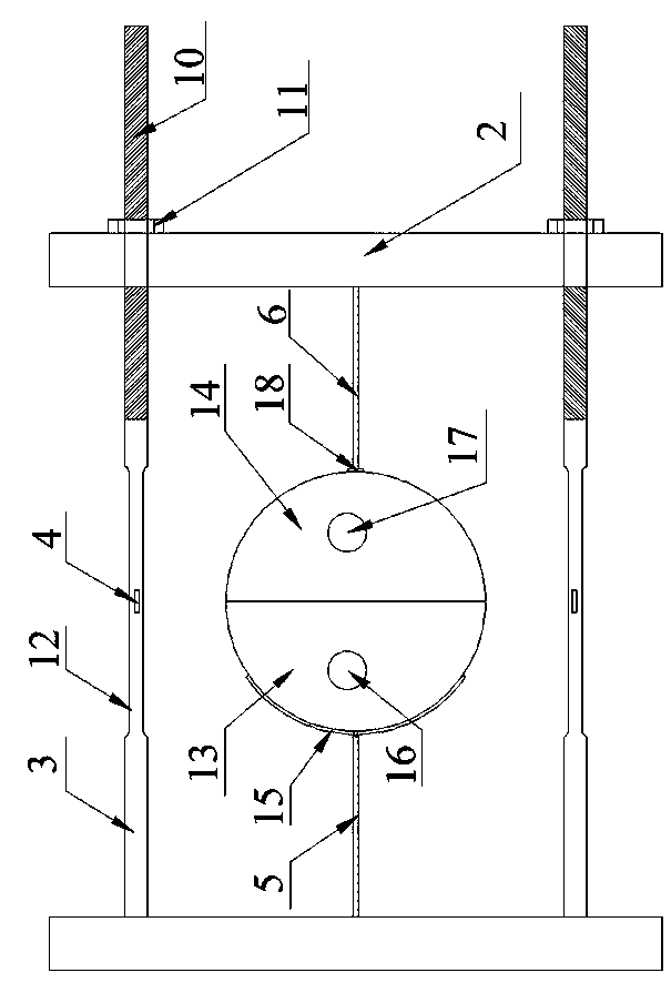 A test device and method for expansion pressure of static breaking agent