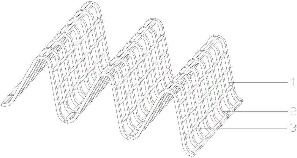 Wavy silkworm cocooning tool