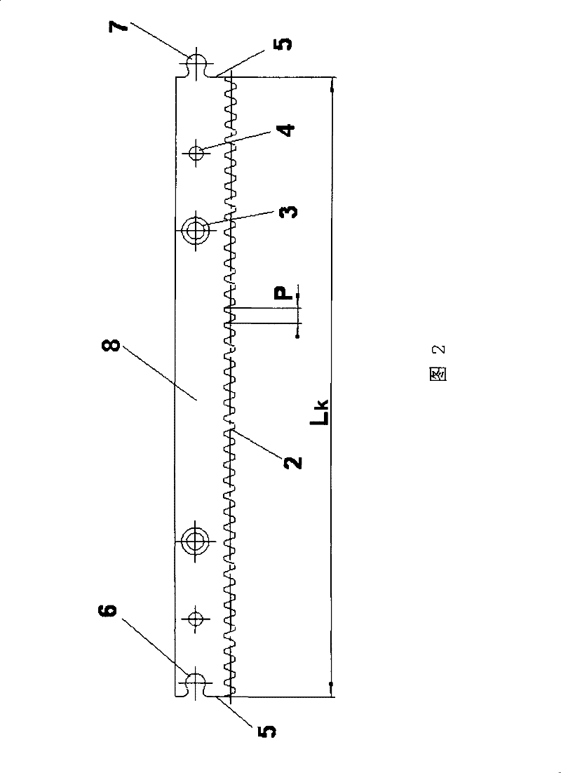 Method for manufacturing over-long precise mortise joint rack