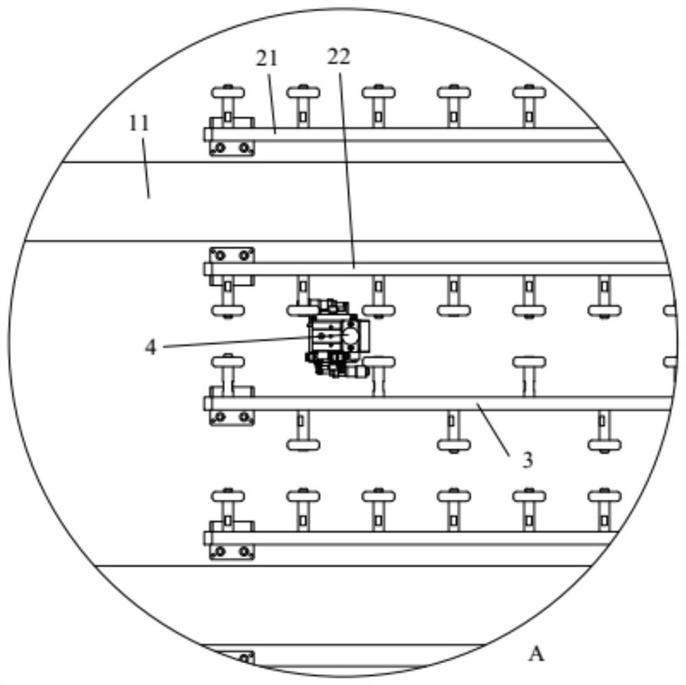 A panel support transmission mechanism