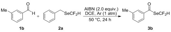 Difluoromethyl selenate compound and synthesis method thereof