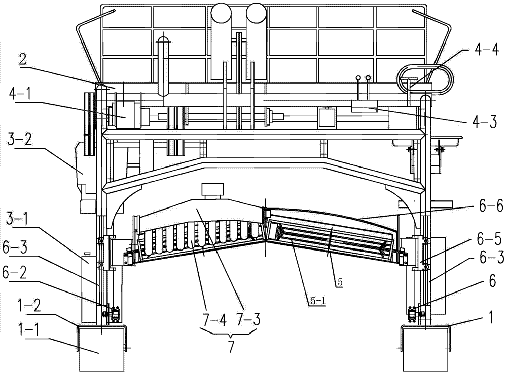 Row-spanning self-walking riding type tea-leaf picker and working method thereof