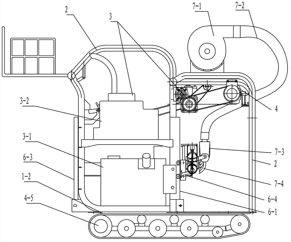 Row-spanning self-walking riding type tea-leaf picker and working method thereof