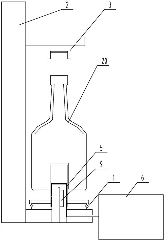 Novel wine bottle inner wall drawing equipment