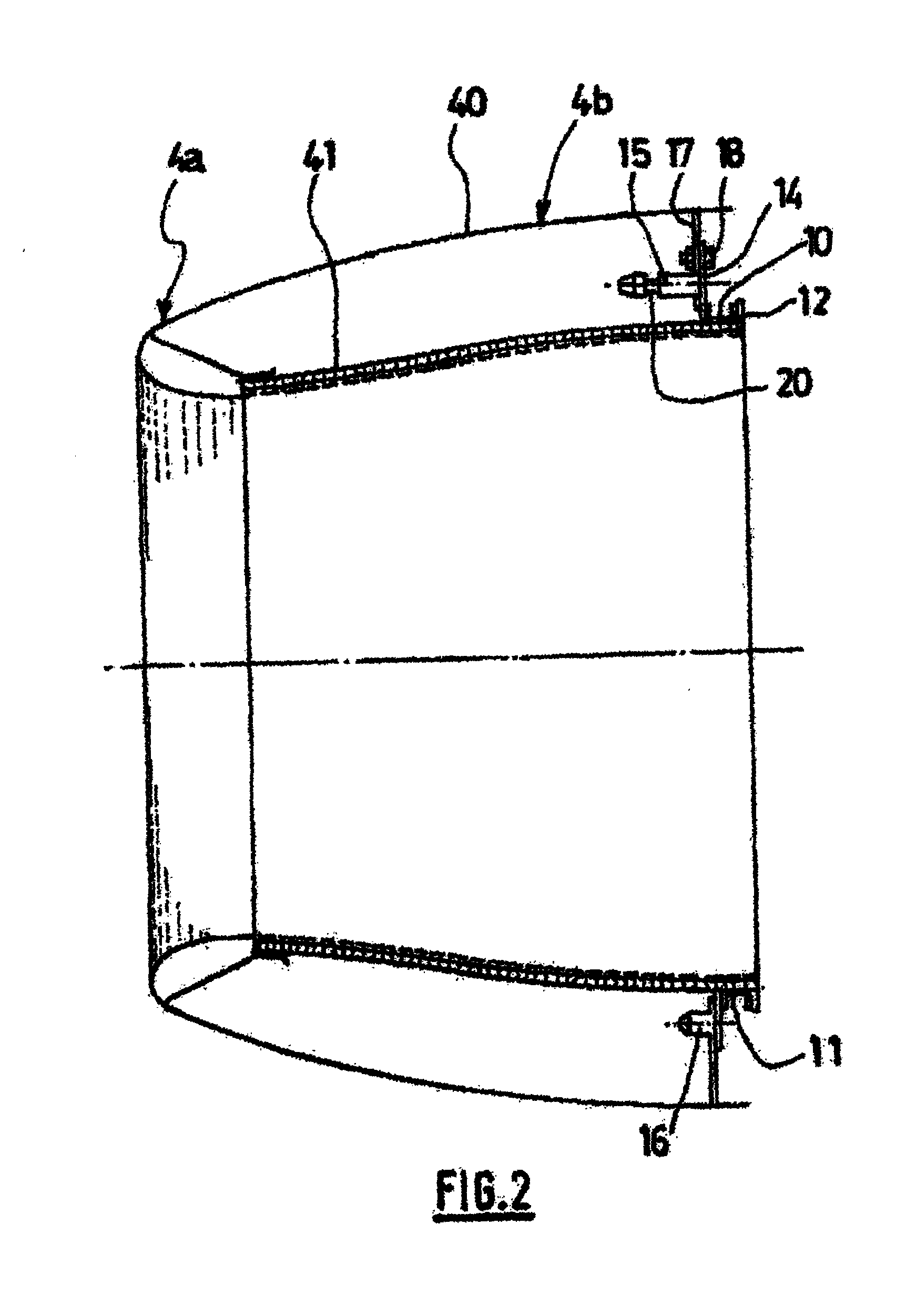 Removable air intake structure for turbojet engine nacelle