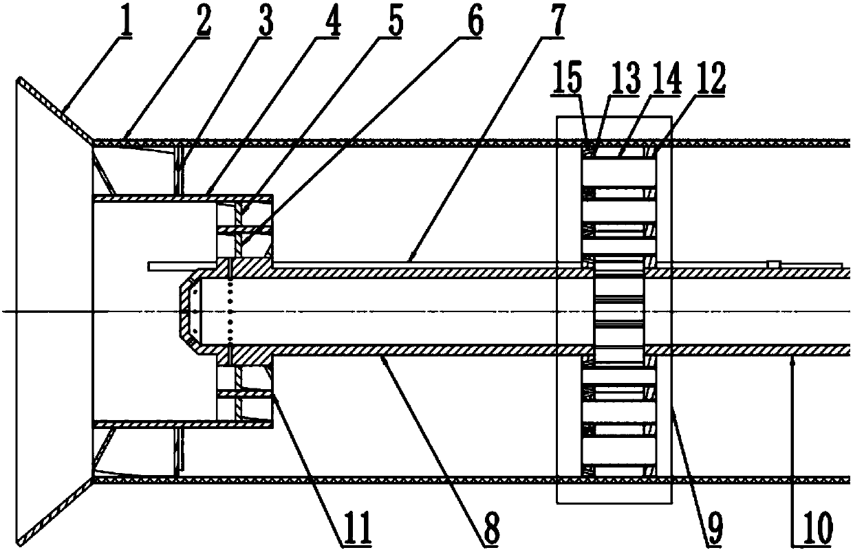 A premixed graded strong swirl low pollution liquefied gas burner