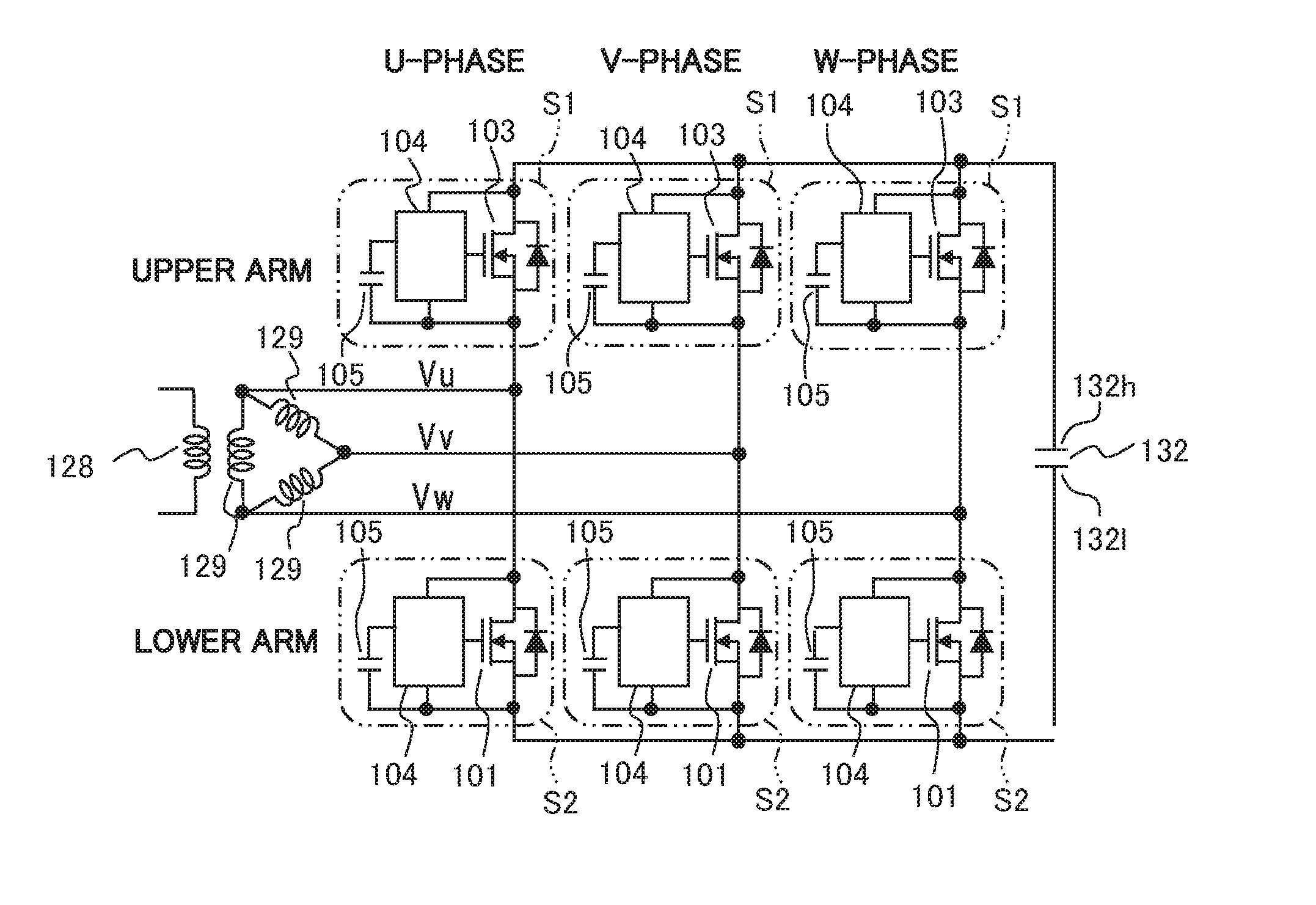 Semiconductor Device, and Alternator and Power Conversion Device Which Use Same