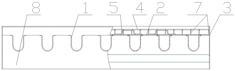 A steel-concrete composite beam-slab structure for small bridges and culverts