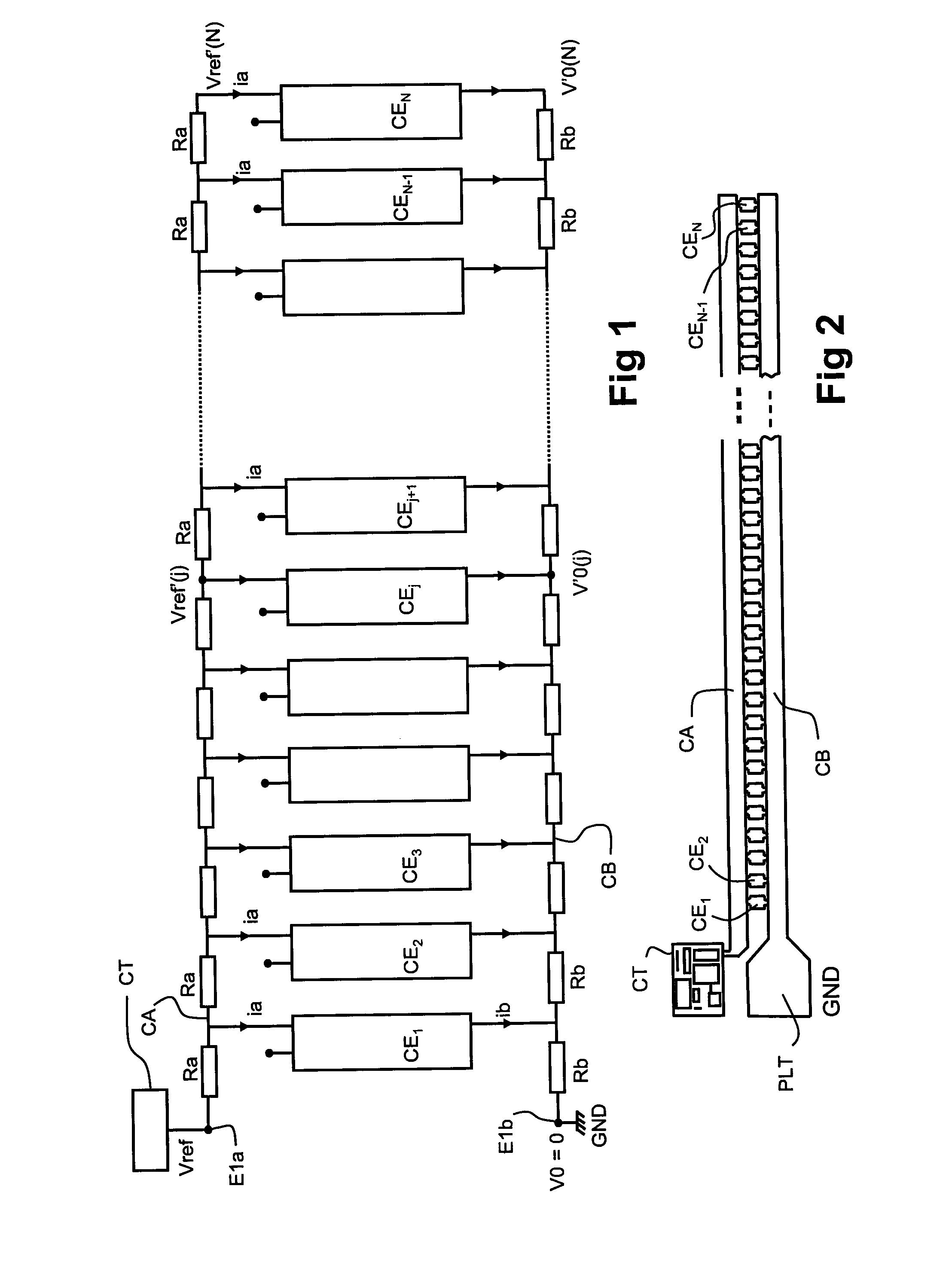 Integrated circuit including a large number of identical elementary circuits powered in parallel