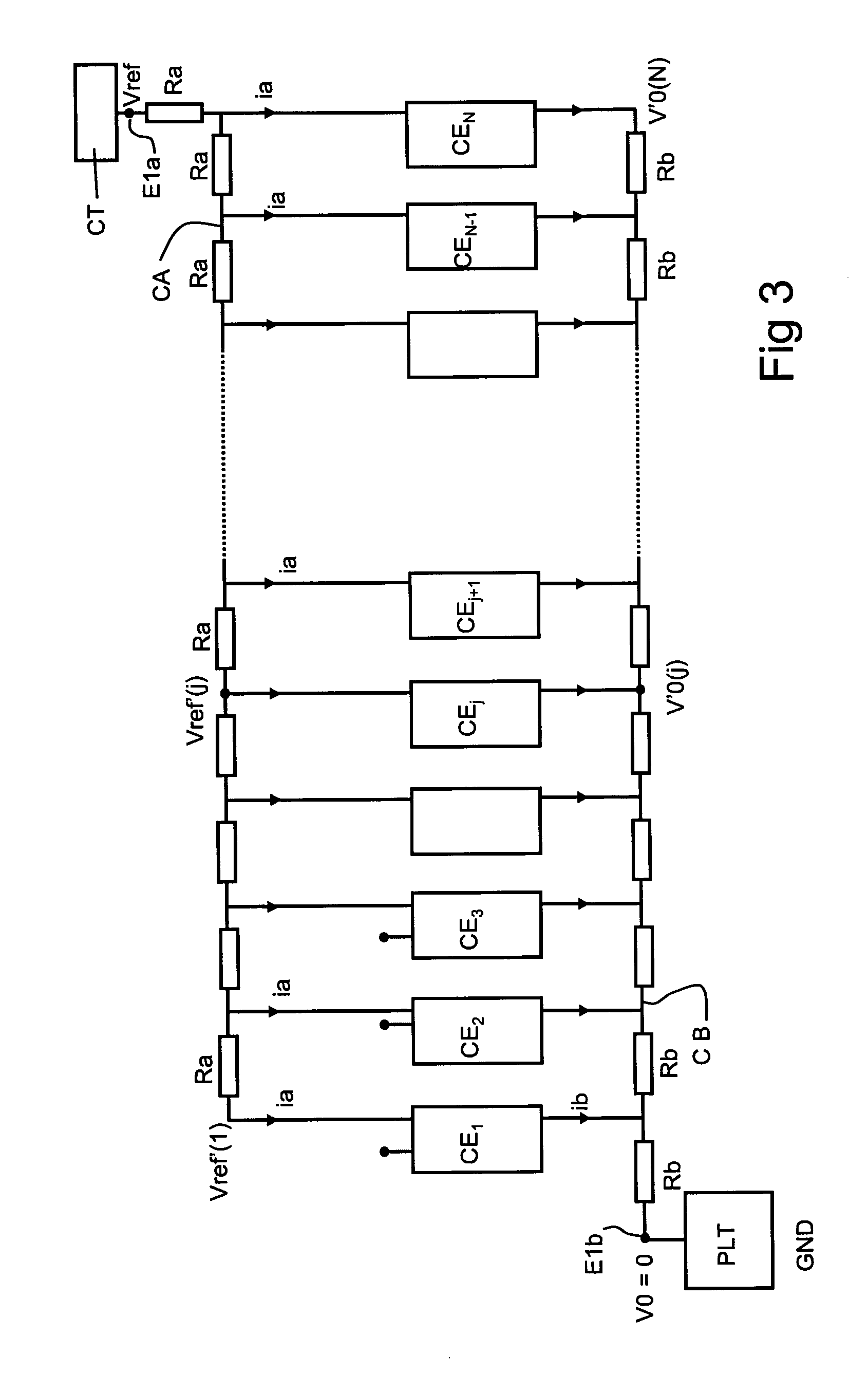 Integrated circuit including a large number of identical elementary circuits powered in parallel