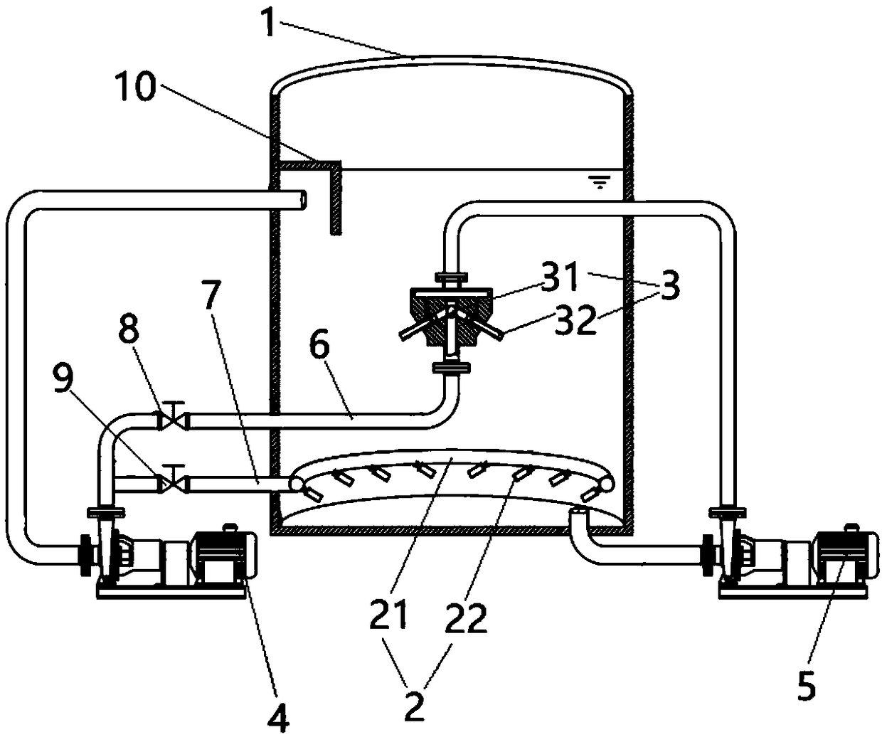 Combined type stirring system