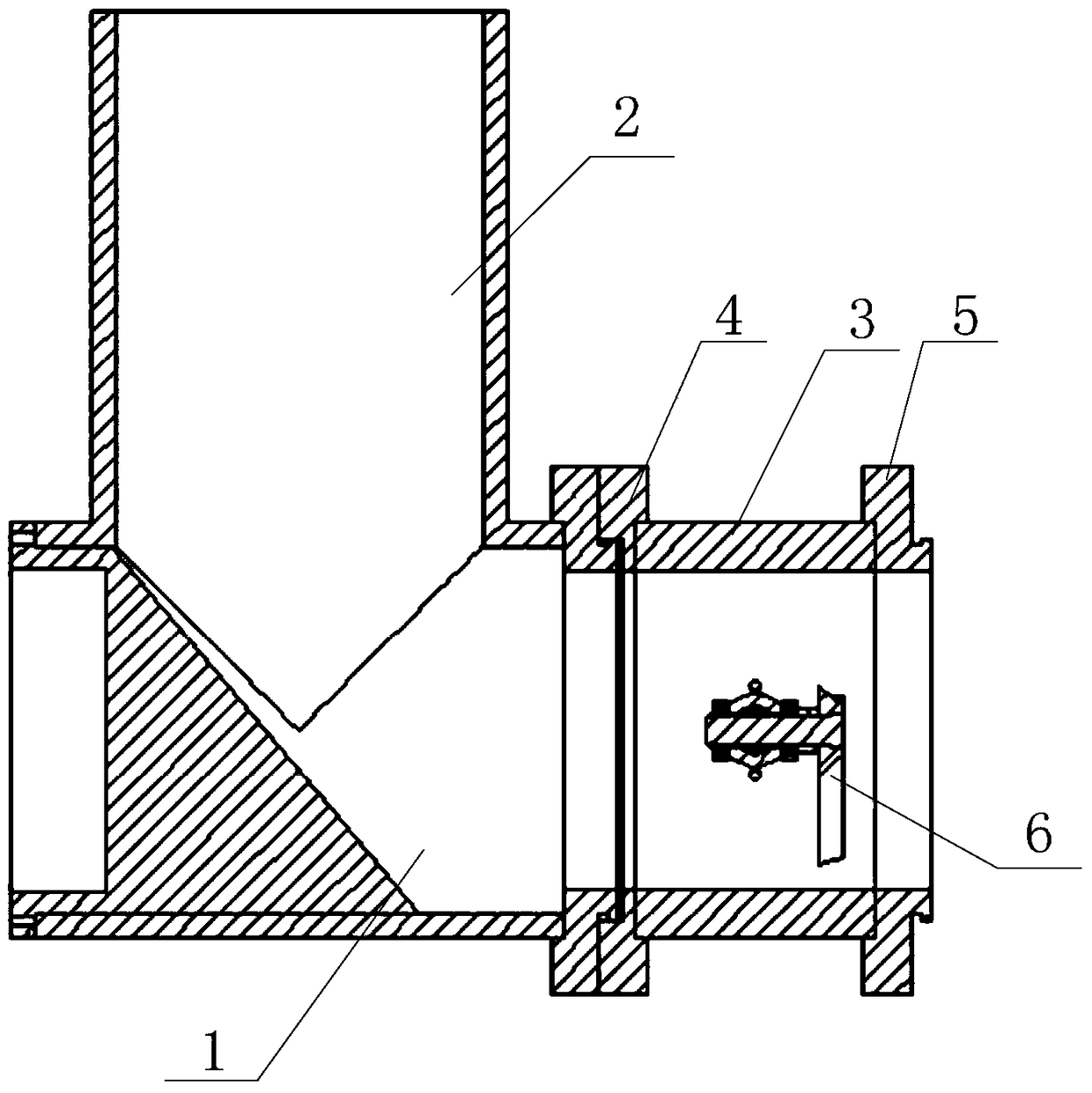 A deep hole drilling and boring chip detection device