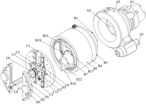 Adjustable boring device