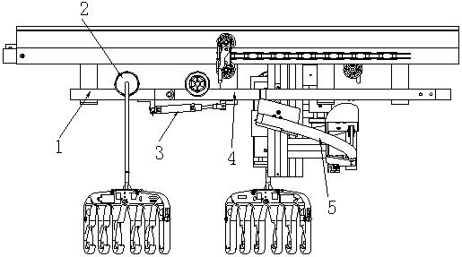 Hanger shunting device for clothing manufacture hanging system
