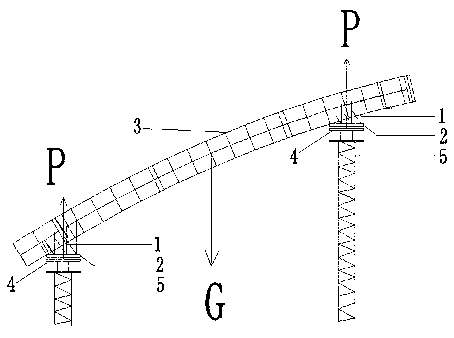Arch rib of reinforced concrete arch bridge and erection support and manufacture method of arch rib