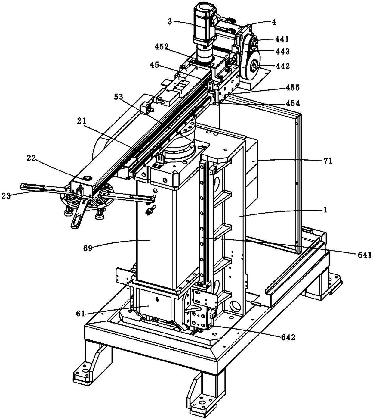 Four-axis stamping manipulator