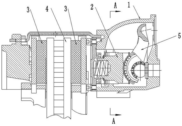 Disc brake of anti-deflection double-push-rod thrust mechanism