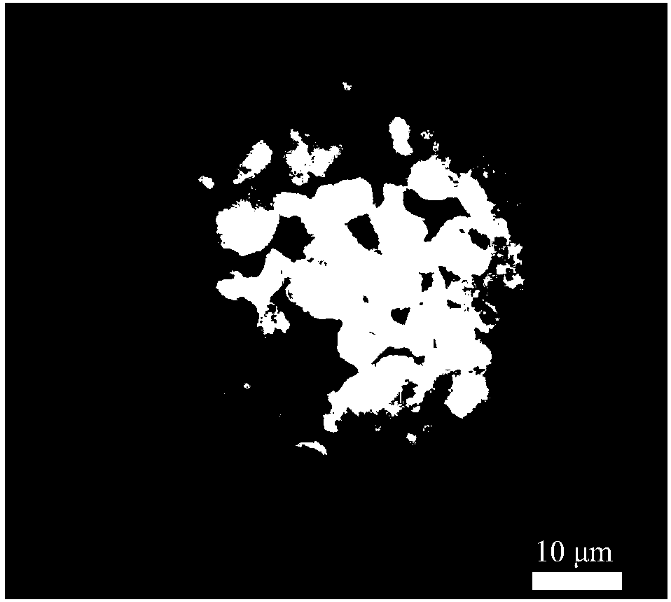 A preparation method for in-situ growth of three-dimensional graphene on the surface of spherical copper powder