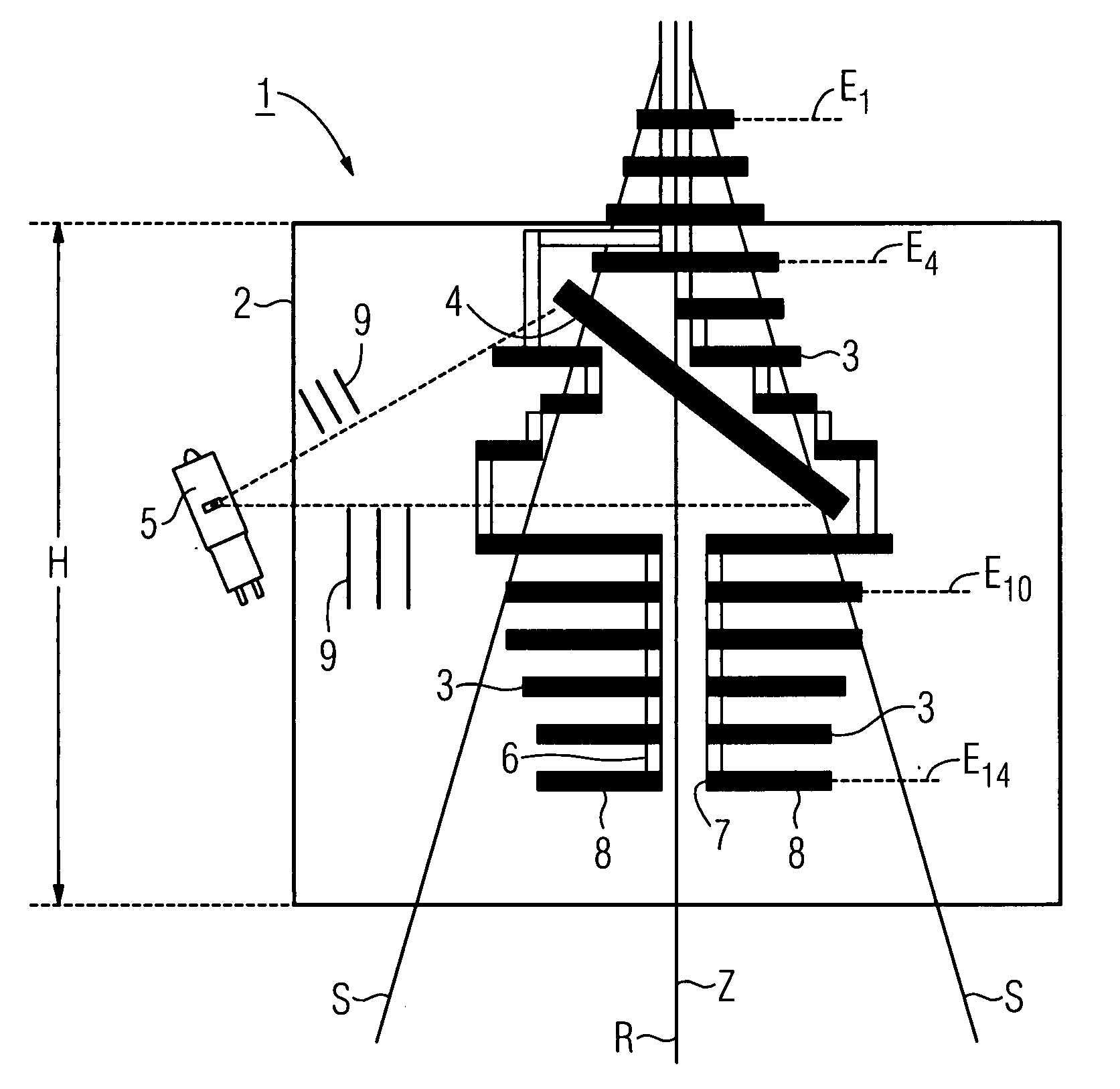 Multileaf collimator for an X-ray diagnostic device