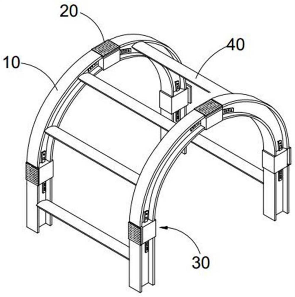 Supporting equipment for tunnel construction