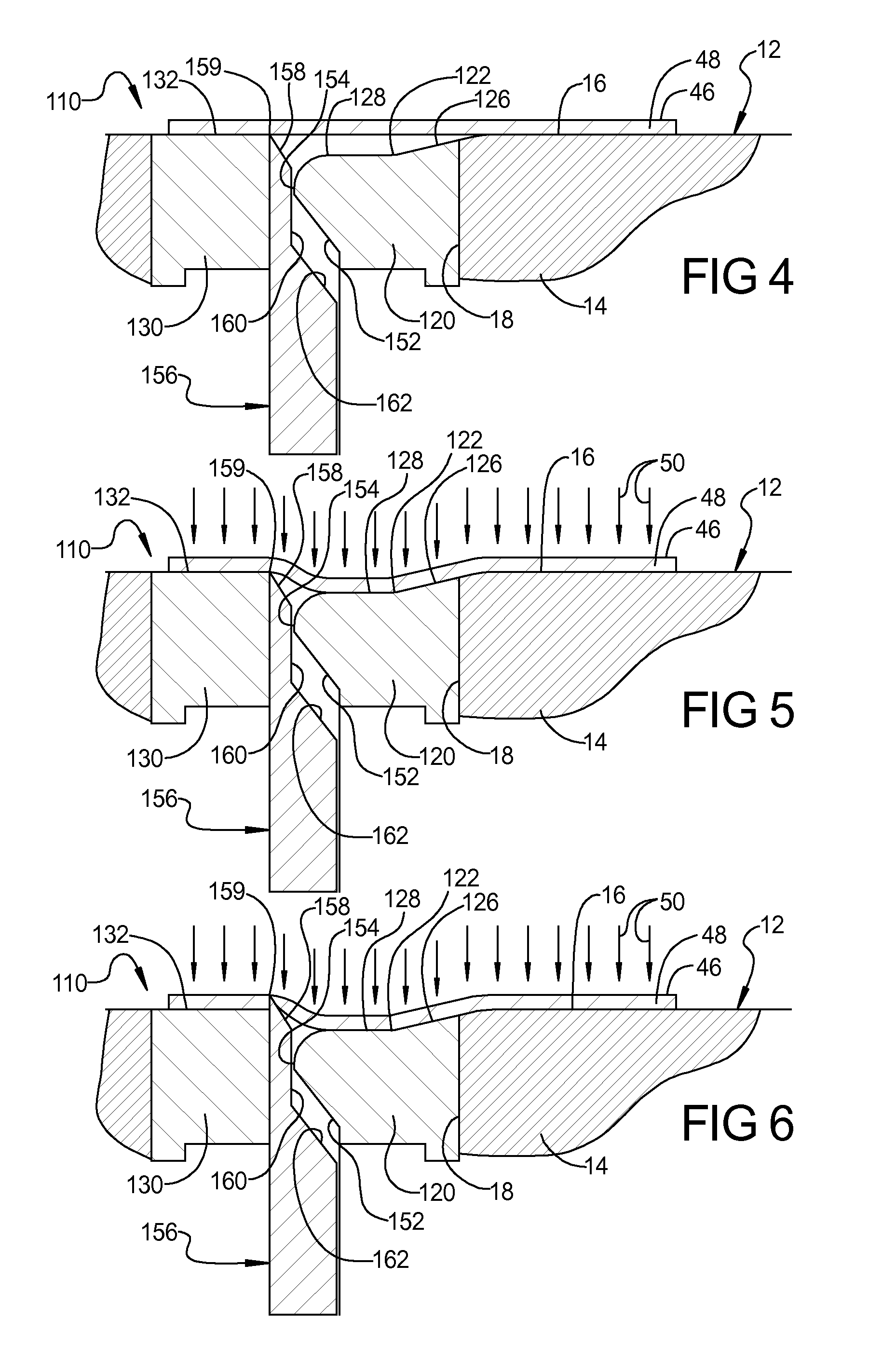 Apparatus and method for hydroshearing and hydrotrimming for hydroforming die